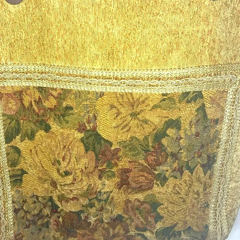 Down Home Leather Large Tapestry Tote - EUC - Picture 3 of 9